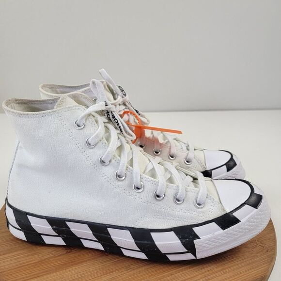 Converse Chuck Taylor All Star 70 Hi Off-White-163862C Virgil Abloh Mens Sz 8 - Picture 8 of 15